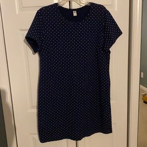 Bodycon blue with white dots